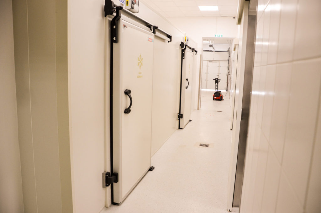 Működő, telepített hűtőkamra