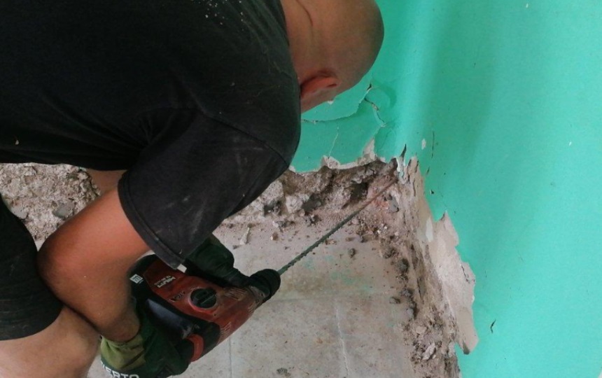 vizes falak injektálásos technológia